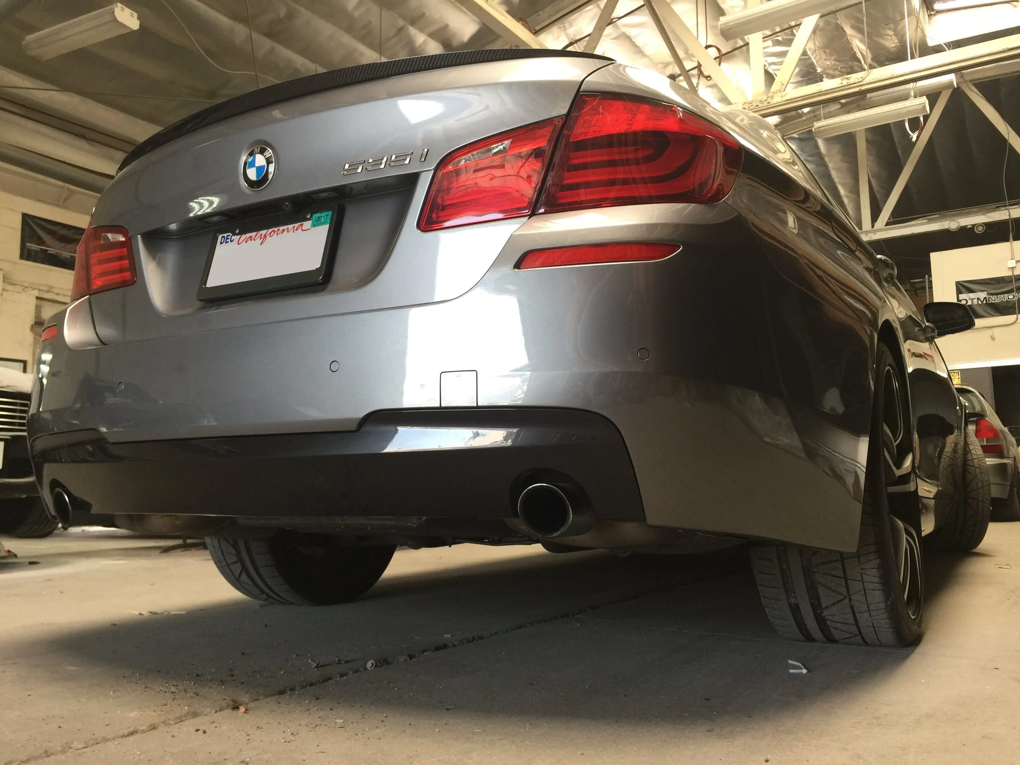 2011-2016 BMW 5 Series (F10) M Sport Style Rear Bumper Conversion - No PDC / 528i/530i №3