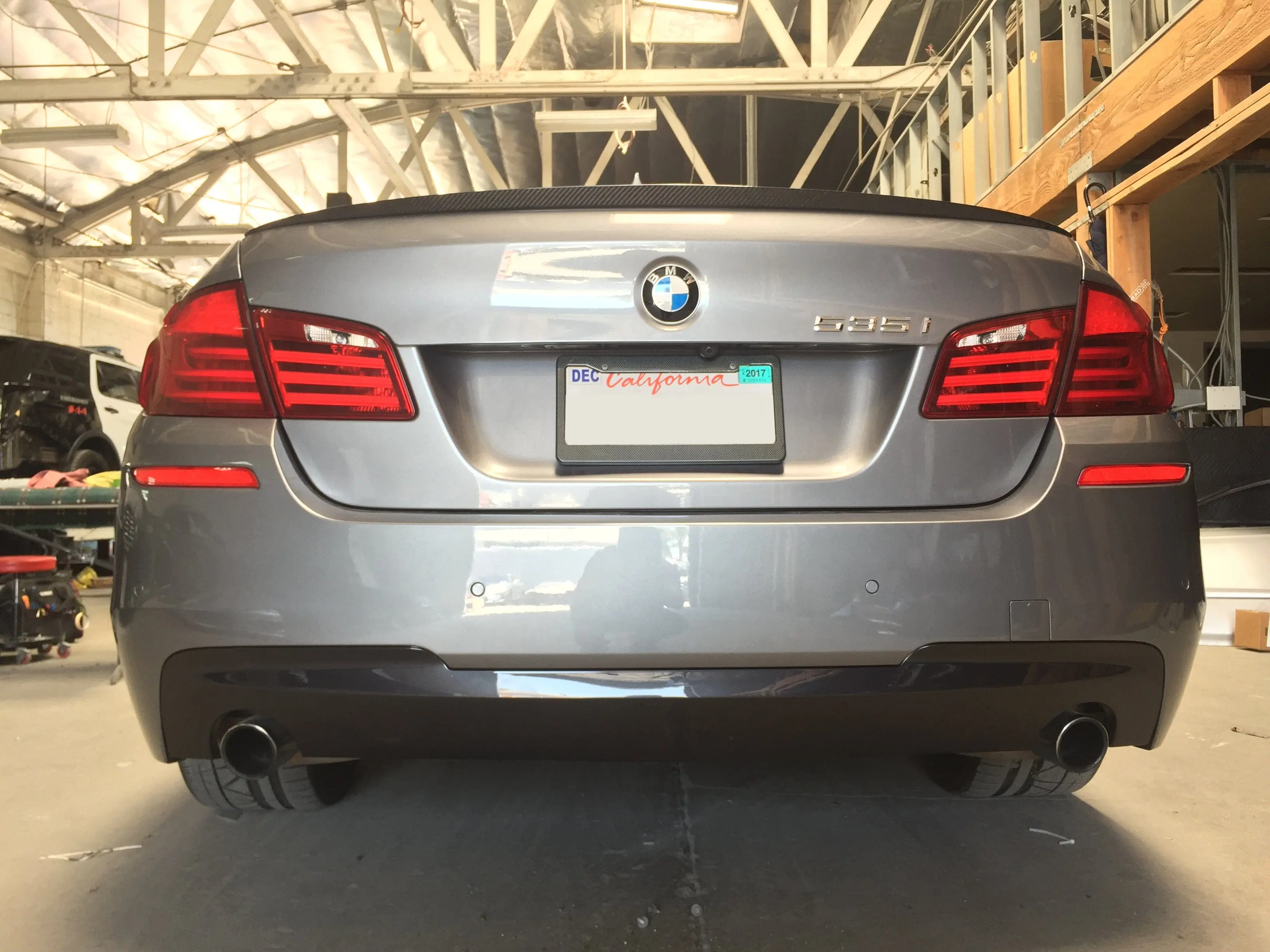 2011-2016 BMW 5 Series (F10) M Sport Style Rear Bumper Conversion - No PDC / 528i/530i №5