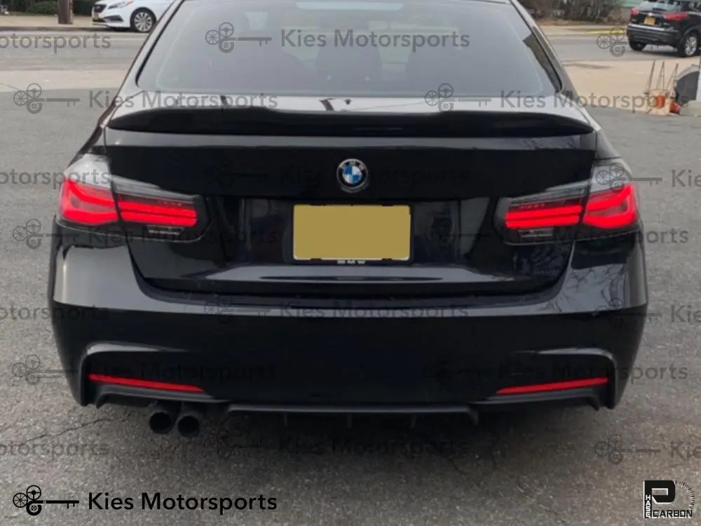 2012-2018 BMW 3 Series (F30) / 2014+ BMW M3 (F80) PSM Inspired High Kick Carbon Fiber Trunk Spoiler №4