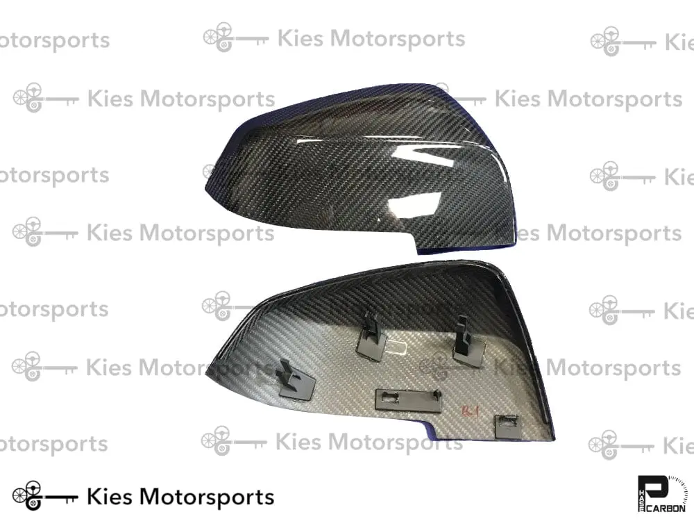 2012-2018 BMW 3 Series (F30) & BMW 4 Series (F32) OEM Replacement Dry Carbon Fiber Mirror Covers №1