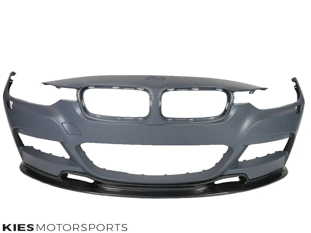 2012-2018 BMW 3 Series (F30 / F31) Varis Style Carbon Fiber Front Lip №2