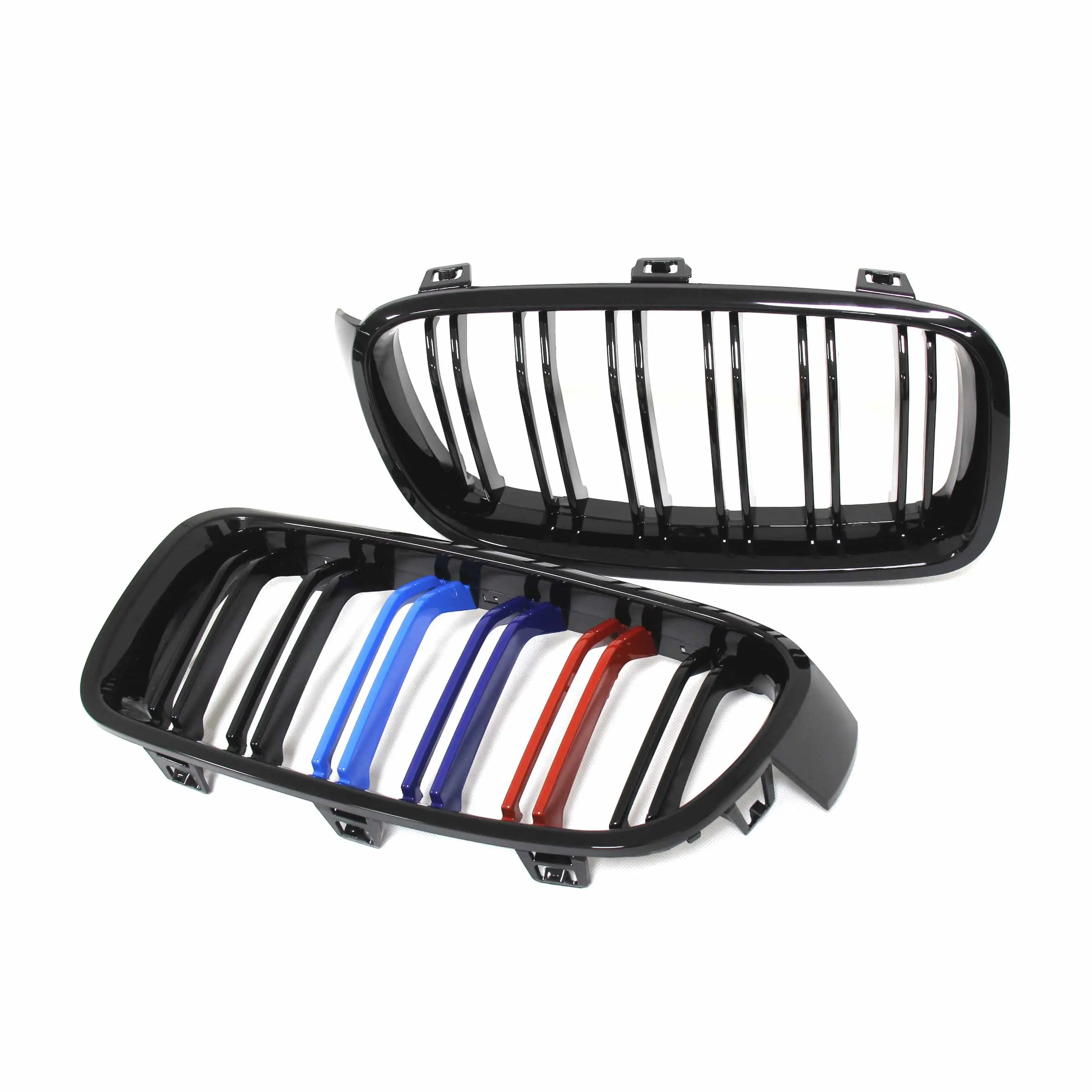 2012-2018 BMW 3 Series (F30) M3 Style Kidney Grilles (Various Finishes) - Tri-Color (M Colors) №3