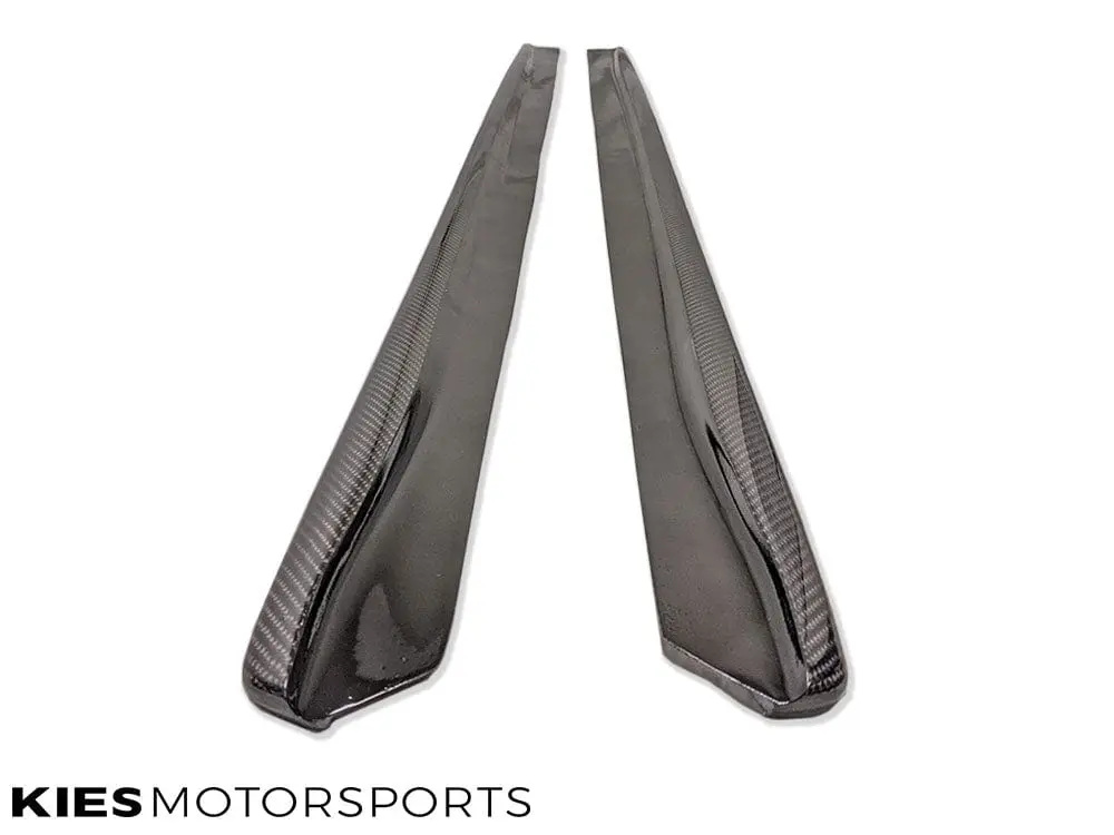 2014-2020 BMW 4 Series (F32 / F33) 3D Style Carbon Fiber Side Skirt Extensions (Pair) №2