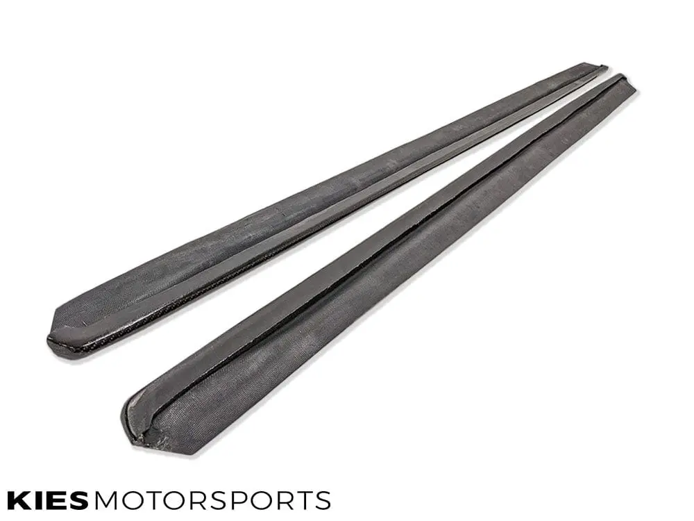 2014-2020 BMW 4 Series (F32 / F33) 3D Style Carbon Fiber Side Skirt Extensions (Pair) №5