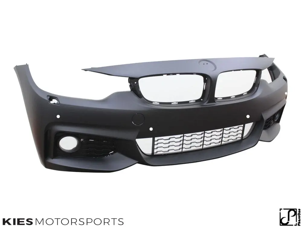 2014-2020 BMW 4 Series (F32 / F33 / F36) M Sport Style Front Bumper Conversion Kit [Also Fits Gran Coupe] - No PDC