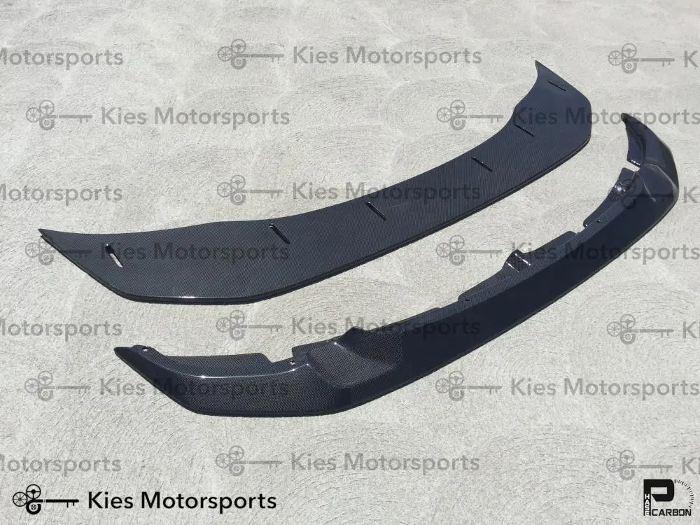 2014-2021 BMW M3 (F80) & M4 (F82 / F83) GTS Style Carbon Fiber Front Lip (Adjustable 2 Piece) №5