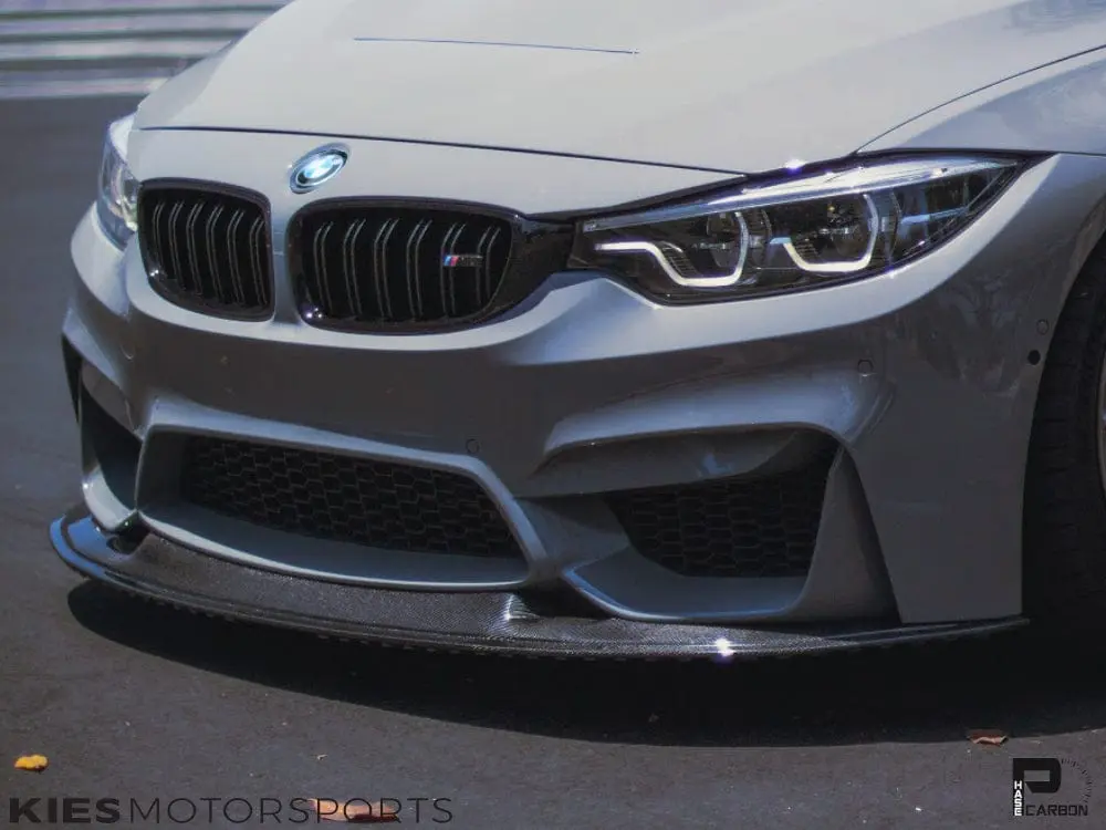 2014-2021 BMW M3 (F80) & M4 (F82 / F83) J Type Carbon Fiber Front Lip №5