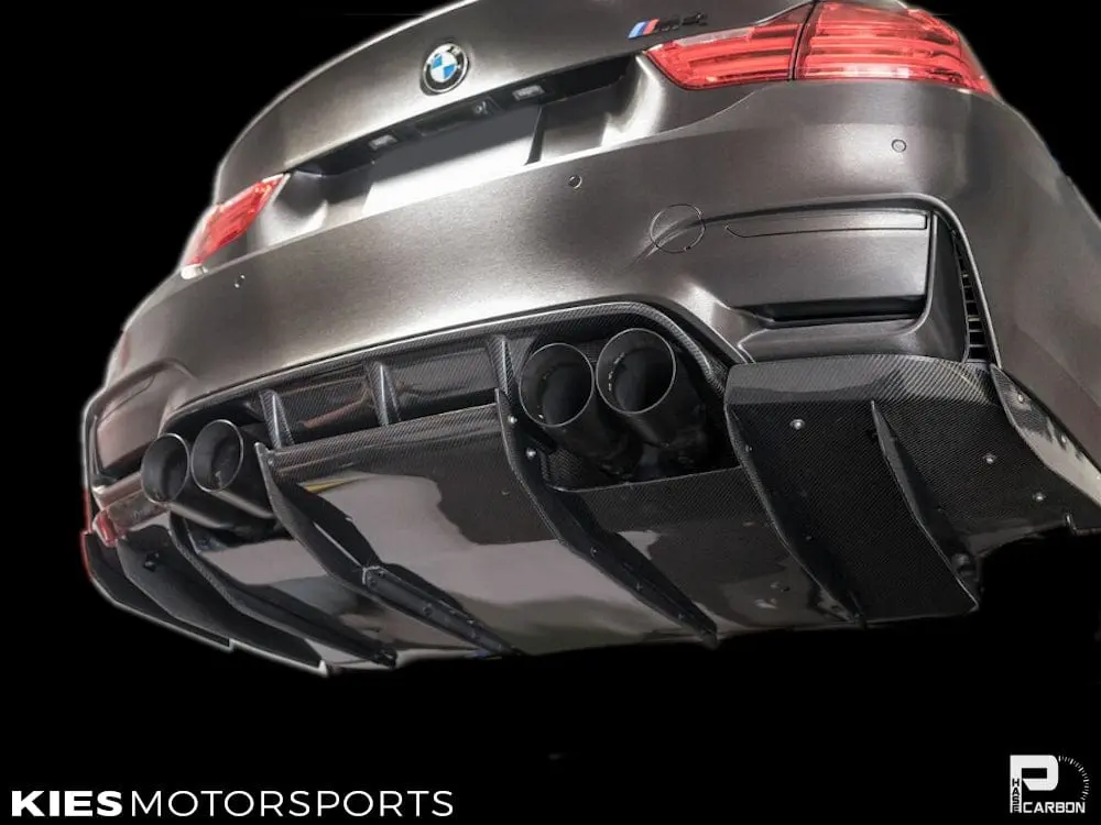 2014-2021 BMW M3 (F80) & M4 (F82 / F83) Varis Inspired Carbon Fiber Rear Diffuser Undertray №2