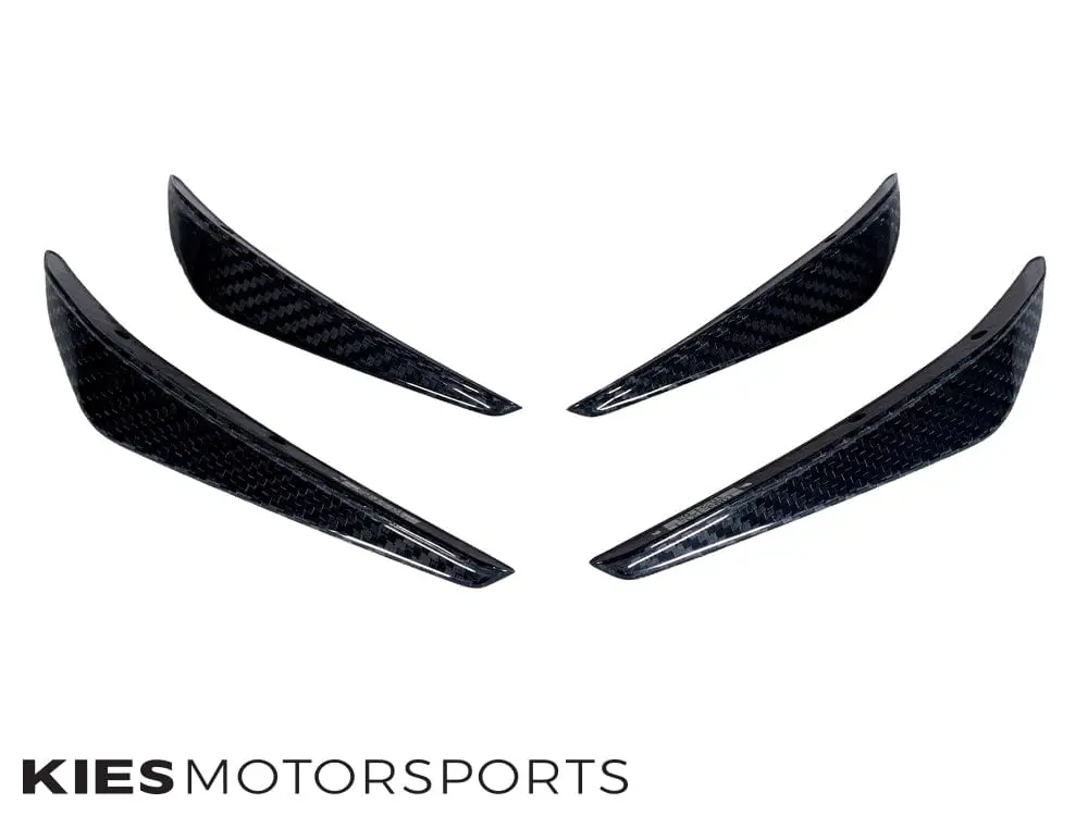 2020-2025 BMW M3 (G80) / M4 (G82 / G83) Dry Carbon Fiber 4pc Canard Set №1