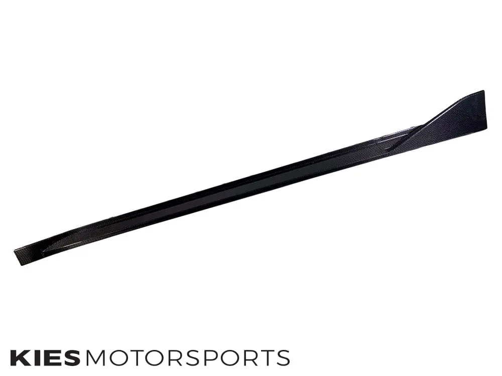 2020-2025 BMW M3 / M4 (G80 / G82 / G83) Performance Inspired Dry Carbon Fiber Side Skirt Extensions with Wing - G80 M3 №3