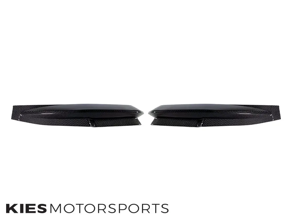 2021-2026 BMW M4 (G82 / G83) OEM Replacement Dry Carbon Fiber Rear Bumper Splitters №1