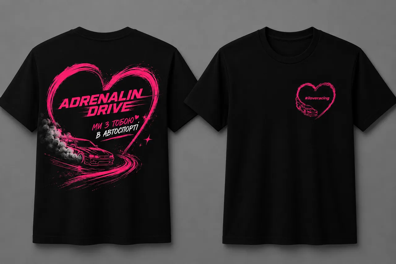 Футболка #iloveracing (чорна) Adrenalin Drive Футболка #iloveracing (чорна) Adrenalin Drive
