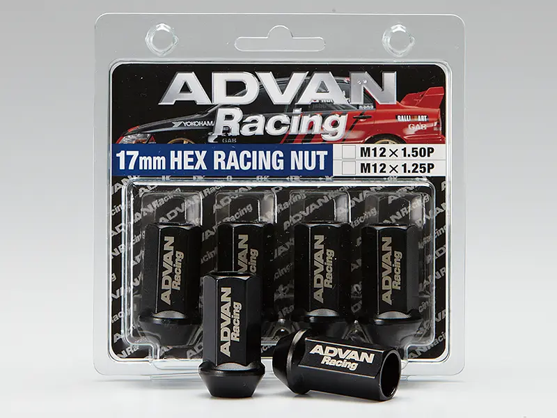 Advan AVNV0264 Lug Nut 12X1.5 (Black) - 4 Pack