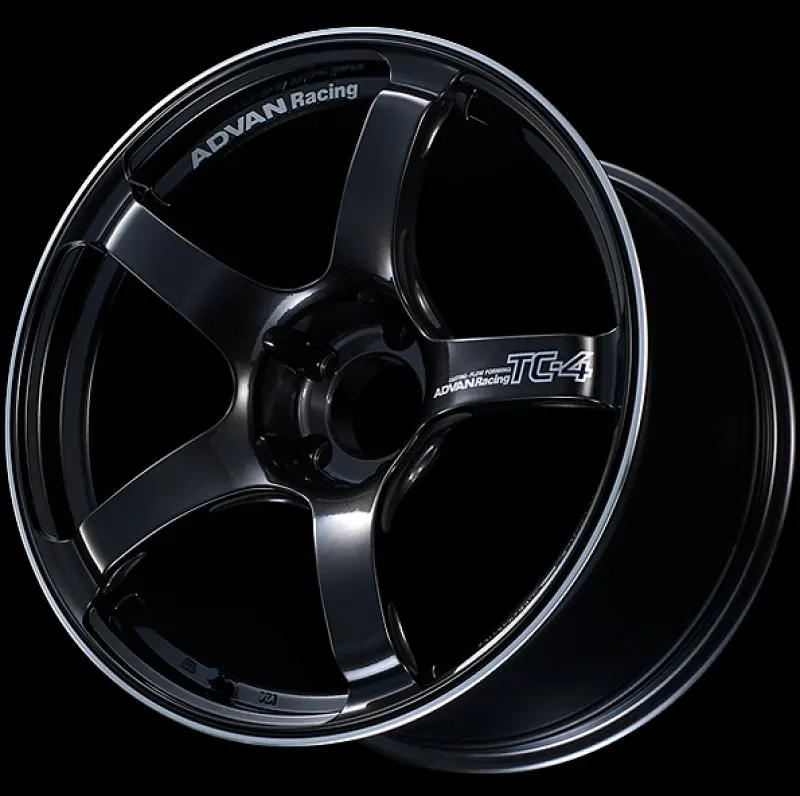 Advan AVNYAD8J35EBGR TC4 18x9.5 +35 5-114.3 Racing Black Gunmetallic And Ring Wheel