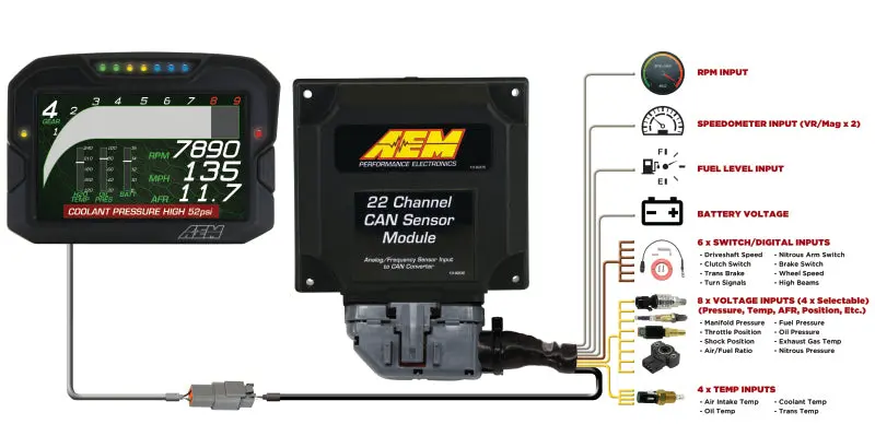 AEM AEM30-2212 22 Channel CAN Expander Module №2