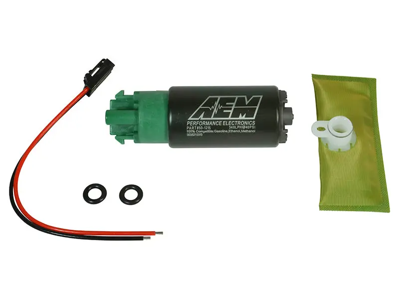 AEM AEM50-1215 340LPH 65mm Fuel Pump Kit W/ Mounting Hooks - Ethanol Compatible