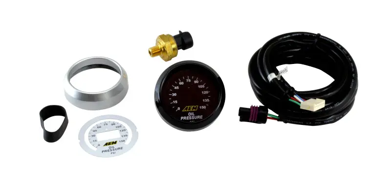 AEM AEM30-4407 52mm Oil Pressure 150psi Digital Gauge №1