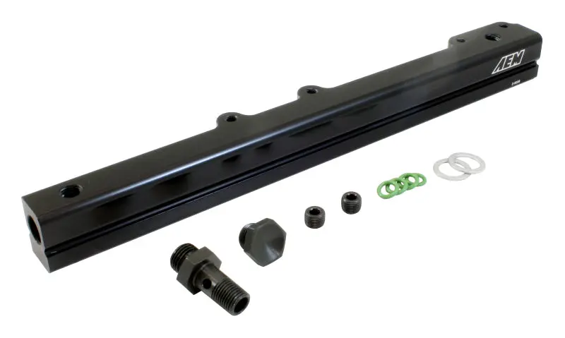 AEM AEM25-109BK 96-00 Civic CX/DX/LX/EX & 96-97 Del Sol S/Si Black Fuel Rail