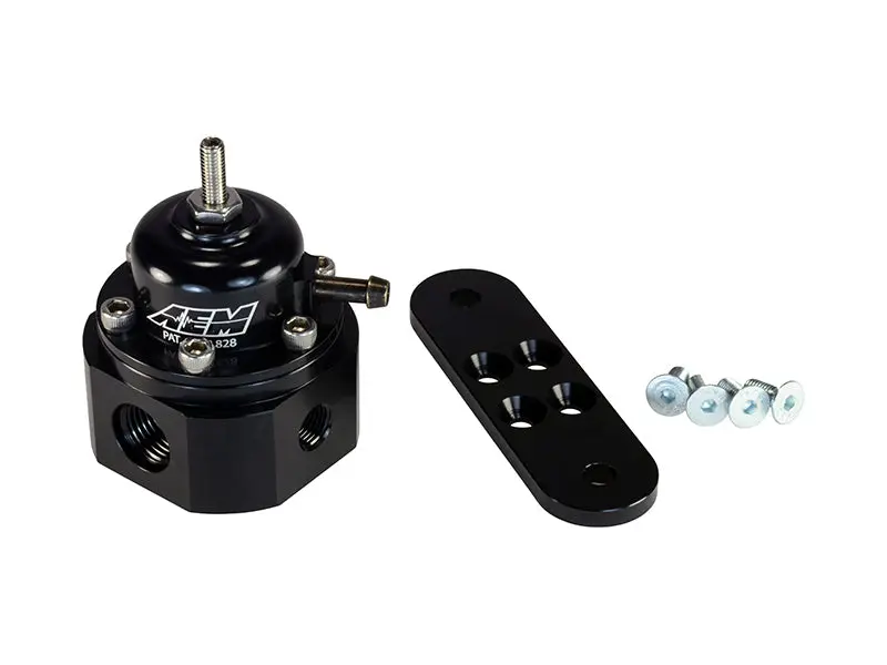 AEM AEM25-302BK Universal Black Adjustable Fuel Pressure Regulator №1