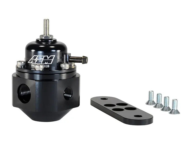 AEM AEM25-302BK Universal Black Adjustable Fuel Pressure Regulator №6