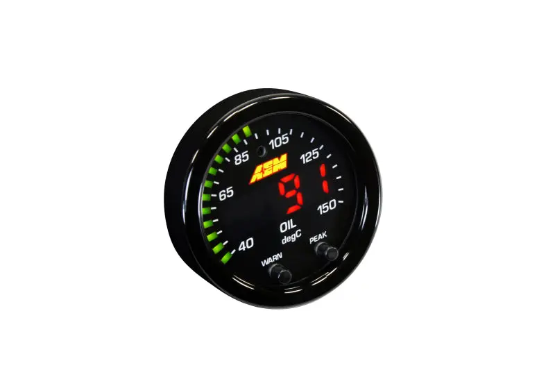 AEM AEM30-0302 X-Series Temperature 100-300F Gauge Kit (ONLY Black Bezel And Water Temp. Faceplate) №17