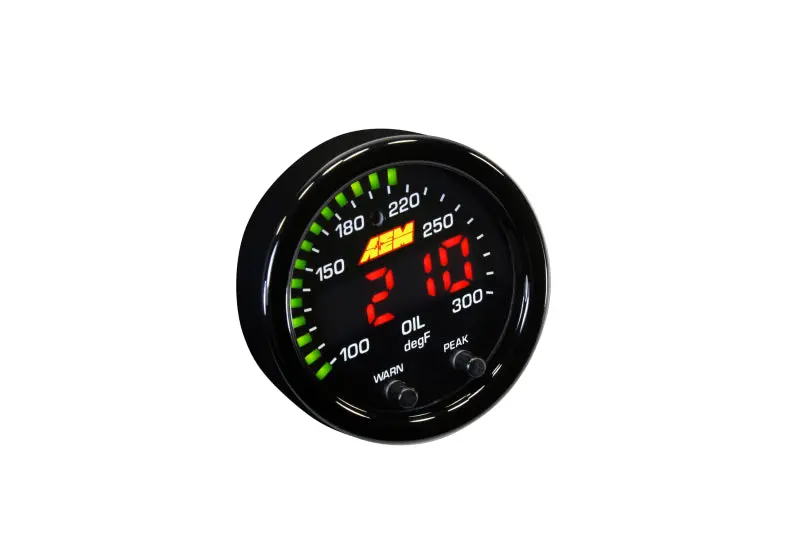 AEM AEM30-0302 X-Series Temperature 100-300F Gauge Kit (ONLY Black Bezel And Water Temp. Faceplate) №22