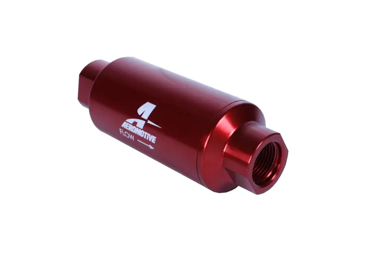 Aeromotive AER12340 In-Line Filter - (AN-10) 10 Micron Microglass Element Red Anodize Finish №12