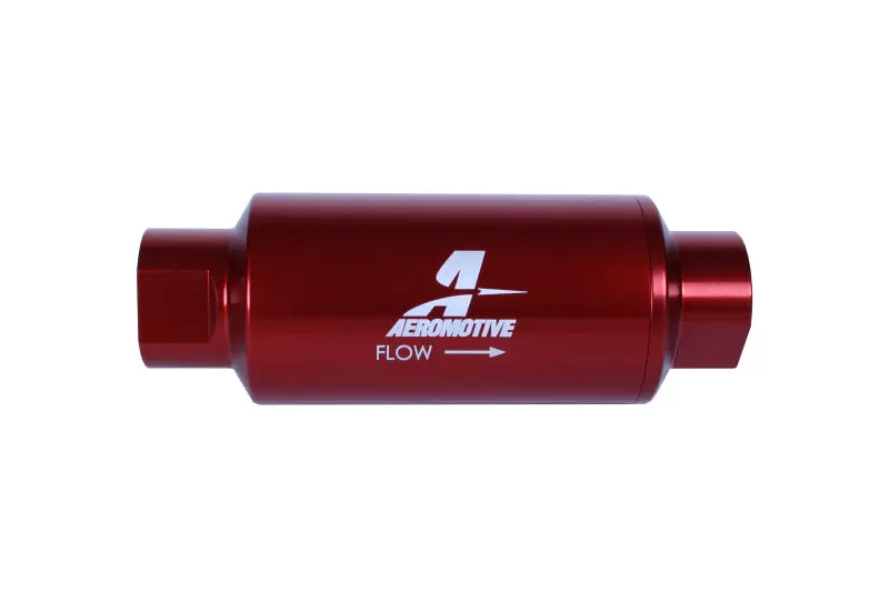 Aeromotive AER12340 In-Line Filter - (AN-10) 10 Micron Microglass Element Red Anodize Finish №2