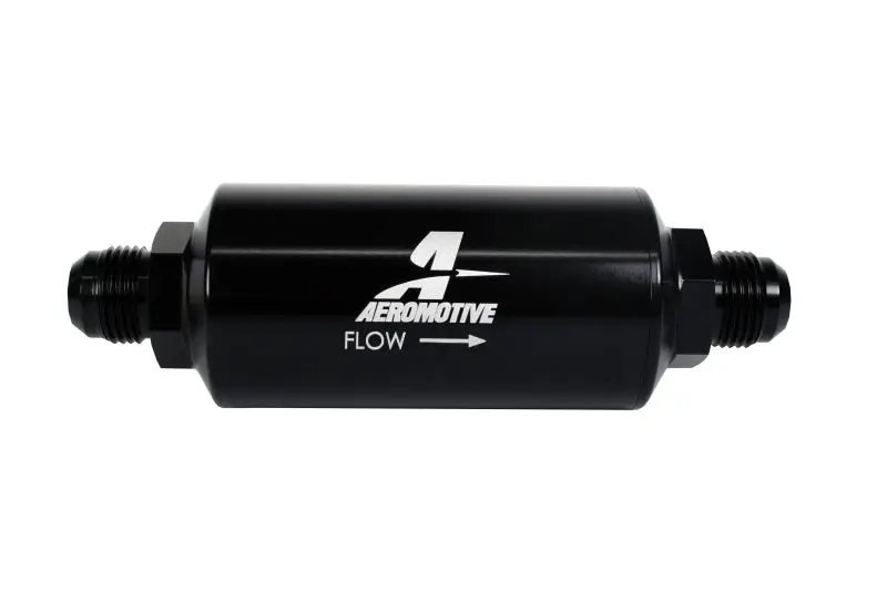 Aeromotive AER12389 In-Line Filter - (AN-10) 100 Micron Stainless Steel Element Black Anodize Finish №1