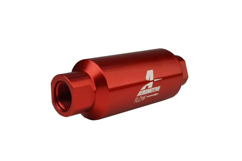 Aeromotive AER12335 In-Line Filter - AN-10 Size - 40 Micron SS Element - Red Anodize Finish №13