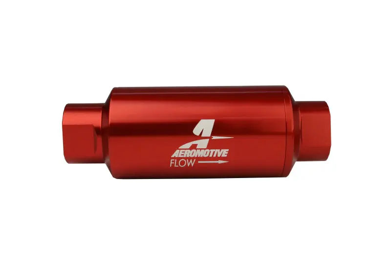 Aeromotive AER12335 In-Line Filter - AN-10 Size - 40 Micron SS Element - Red Anodize Finish №4