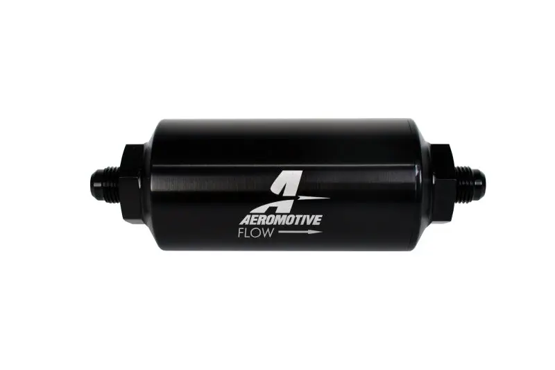 Aeromotive AER12345 In-Line Filter - (AN-6 Male) 10 Micron Microglass Element Bright Dip Black Finish №2