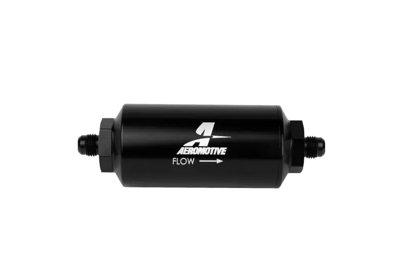 Aeromotive AER12345 In-Line Filter - (AN-6 Male) 10 Micron Microglass Element Bright Dip Black Finish №4