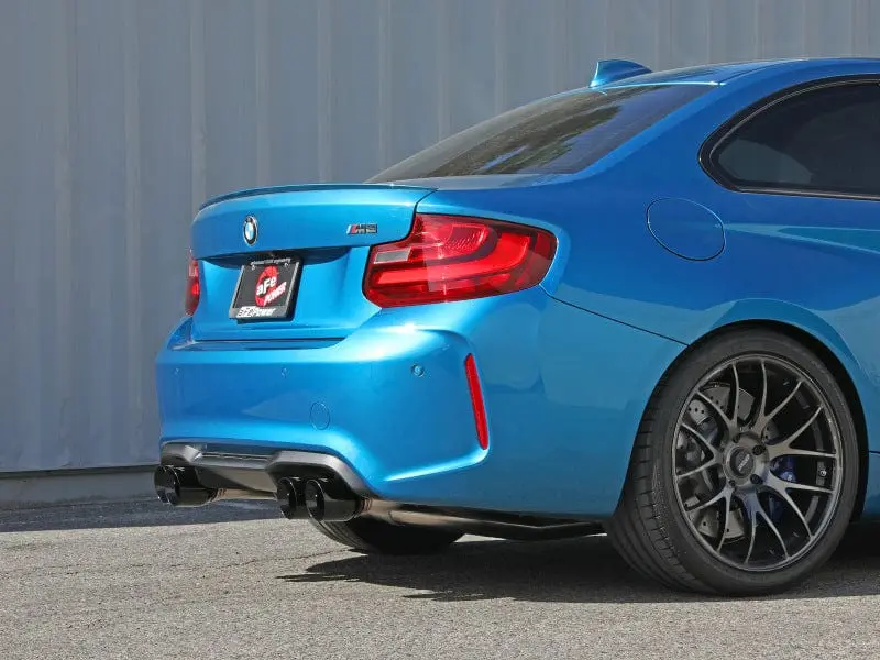 aFe 16-18 BMW M2 L6-3.0L MACH Force-Xp 3in to 2.5in 304 SS Cat-Back Exhaust System-Quad Black Tips №2