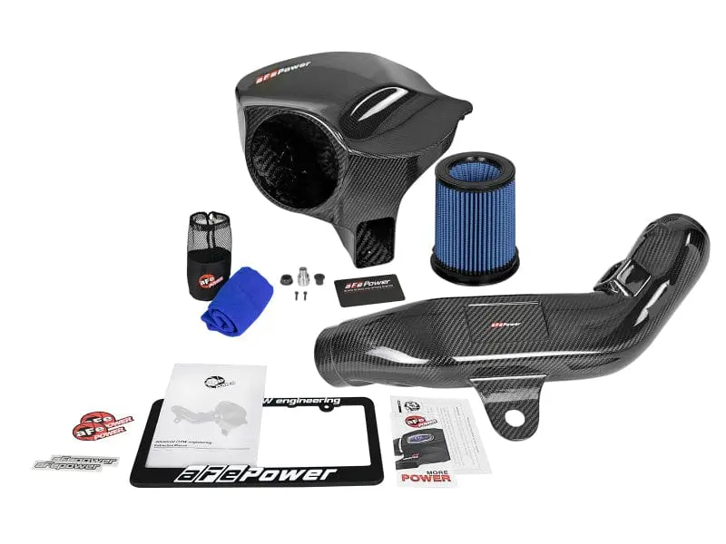 aFe Black Series Carbon Fiber CAIS w/Pro 5R Filter 16-18 BMW M2 (F87) L6-3.0L №6