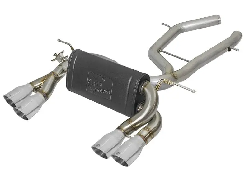 aFe MACH Force-Xp 2-1/2in SS Axle Back Exhaust w/Polished Tips 15+ BMW M3/M4 (F80/F82) L6 3.0L (tt) №1