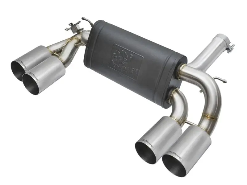 aFe MACHForce XP 3in - 2 1/2in Axle Back 304SS Exhaust w/ Polished Tips 16-17 BMW M2 (f87) №1