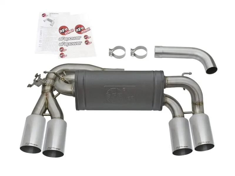 aFe MACHForce XP 3in - 2 1/2in Axle Back 304SS Exhaust w/ Polished Tips 16-17 BMW M2 (f87) №7