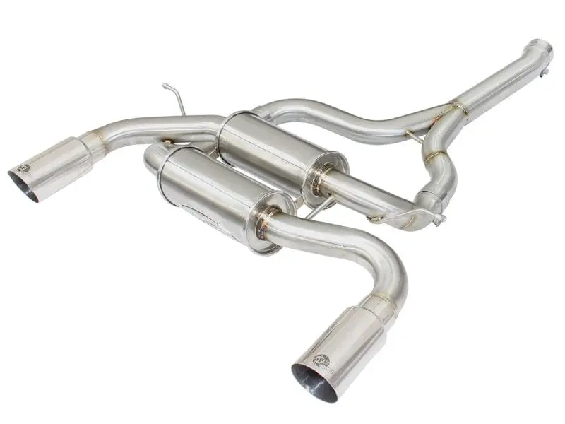 aFe MACHForce XP SS-304 Polish Tip 2.5in Dia Axle Back Exhaust 12-15 BMW 335i (F30) 3.0L (t) №1