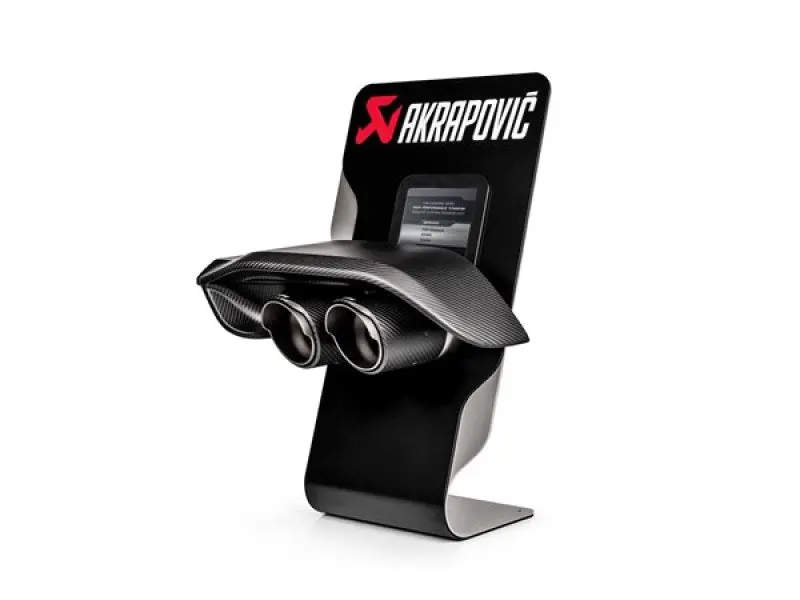 Akrapovic AKRP-CM-CDC/1 Counter Display With Sample Tail Pipe Set And Carbon Diffuser (High Gloss)