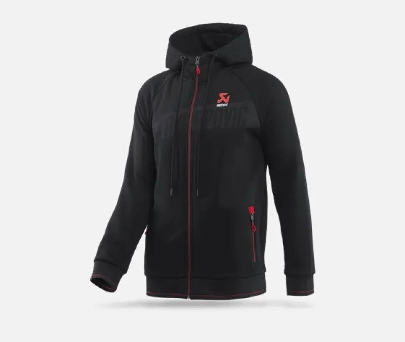 Akrapovic AKR802057 Mens Corpo Zip Hoodie Black - Large