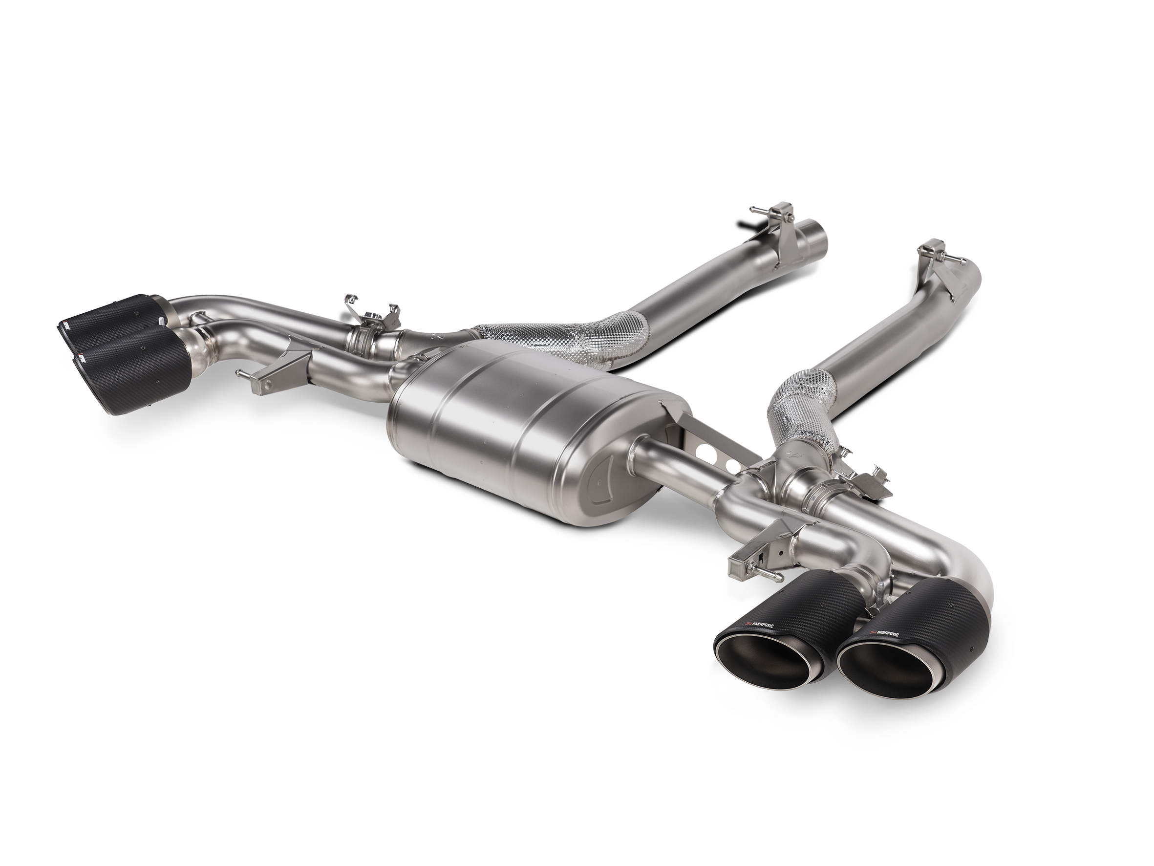 AKRAPOVIC S-BM/T/35H Вихлопна система Slip-On Line (Titanium) X5M F95 LCI / X6M F96 LCI 2024- (з насадками)