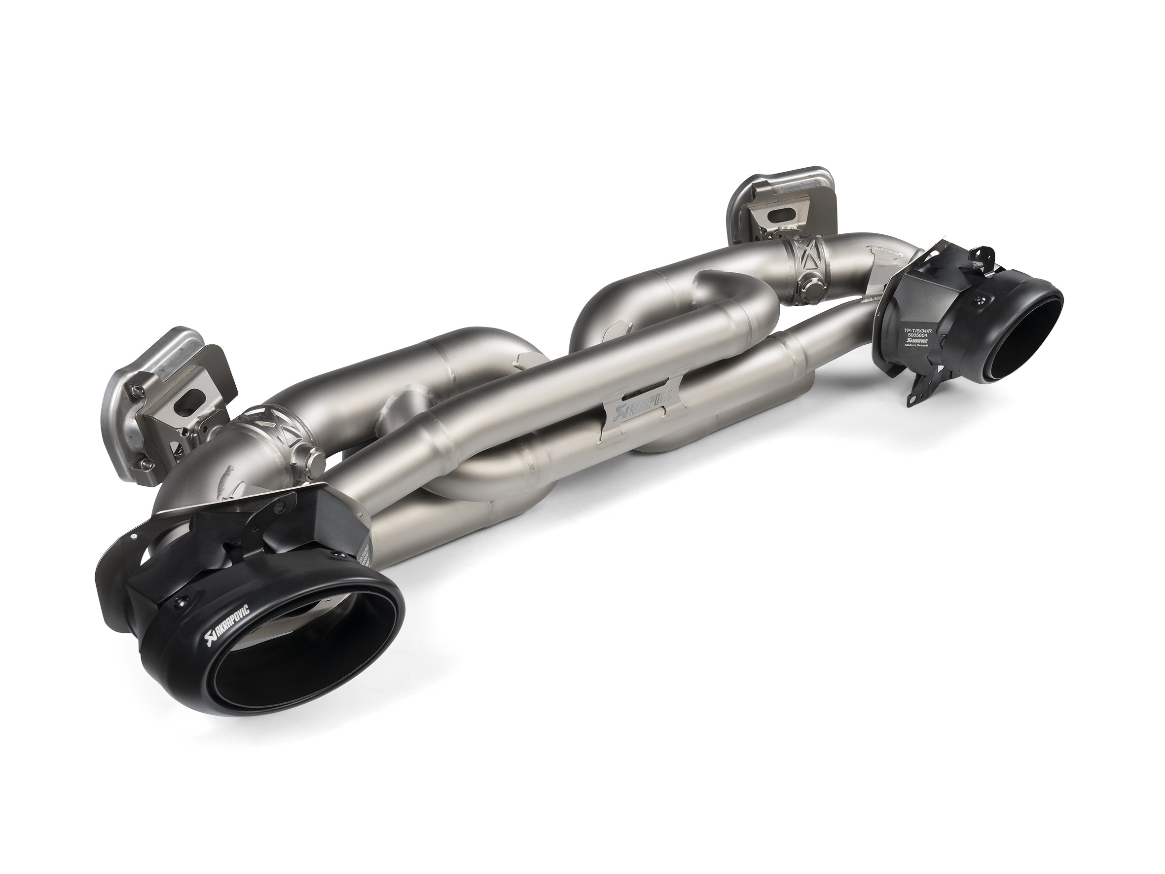 AKRAPOVIC S-PO/TI/19 Выхлопная система Slip-On Line (Titanium) PORSCHE 911 Turbo / Turbo S / Cabriolet / Sport Classic (992) 2020- (без насадок)