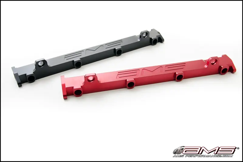 AMS AMSAMS.01.07.0102-1 Performance 03-07 Misubishi EVO VIII/IX CNC Machined Aluminum Fuel Rail - Black