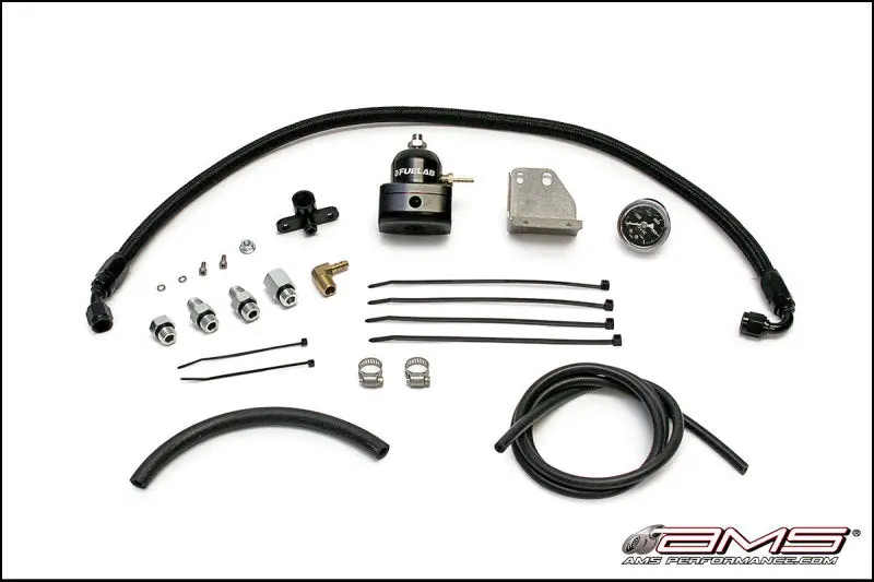 AMS AMSAMS.04.07.0001-1 Performance 08-15 Mitsubishi EVO X Fuel Pressure Regulator Kit - Black