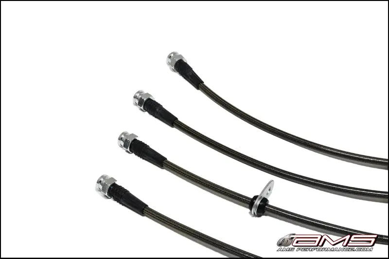 AMS AMSAMS.04.01.0004-1 Performance 08-15 Mitsubishi EVO X Stainless Steel Brake Lines (4 Lines) №1