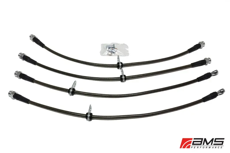 AMS AMSAMS.04.01.0004-1 Performance 08-15 Mitsubishi EVO X Stainless Steel Brake Lines (4 Lines) №2