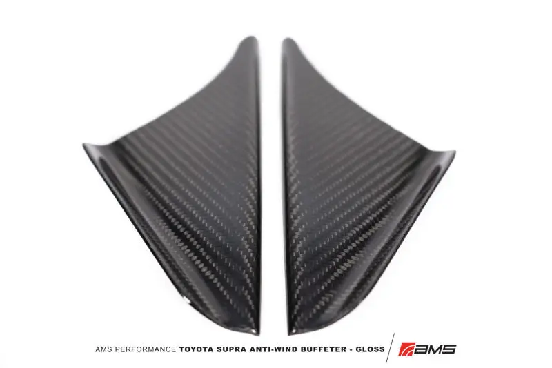 AMS AMSAMS.38.06.0002-1 Performance 2020+ Toyota GR Supra Anti-Wind Buffeting Kit - Gloss Carbon №1