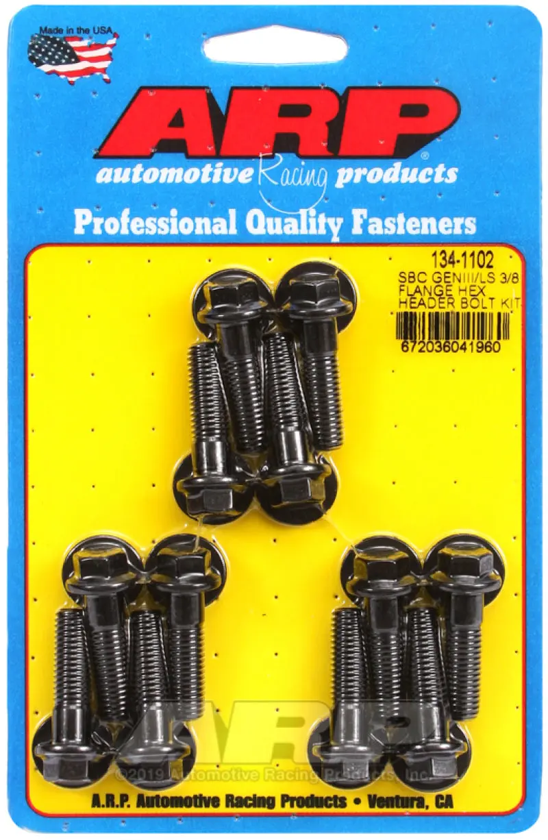 ARP ARP134-1102 Chevy LS 3/8in Flange Hex Header Bolt Kit