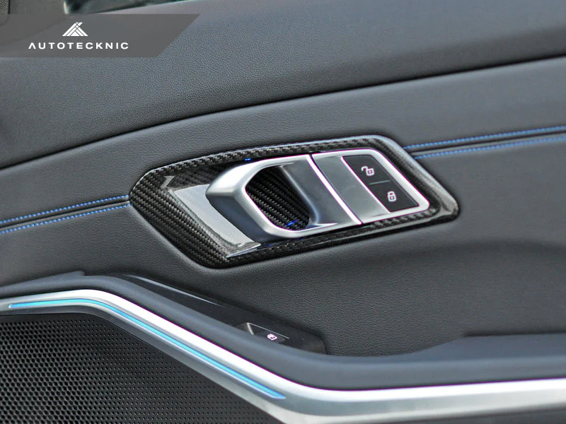 AutoTecknic ATK-BM-0357-G80 Комплект оздоблення внутрішніх дверних ручок Dry Carbon - G80 M3 №8